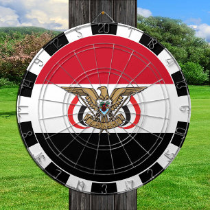 Yemen Dartboard, game board, Yemeni Flag Dart Board