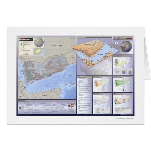 Yemen Detailed Map - 2002 Cards (Front Horizontal)