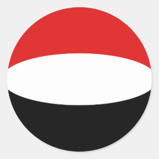 Yemen Fisheye Flag Sticker