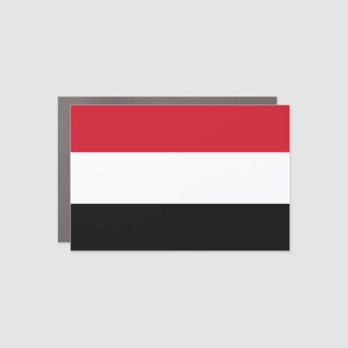 Yemen Flag Car Magnet