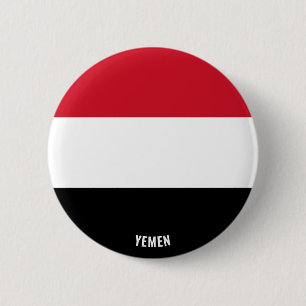 Yemen Flag Charming Patriotic Button