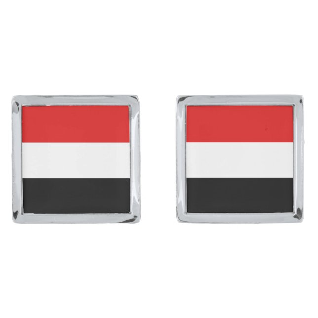 Yemen Flag Cufflinks (Front)