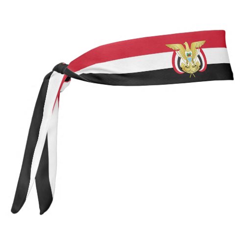 Yemen Flag Elegant Patriotic Tie Headband
