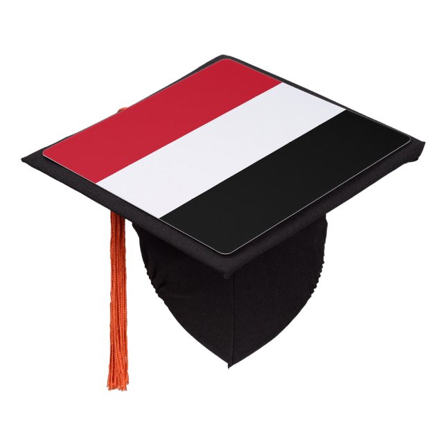Yemen Flag Graduation Cap Topper (Angled)