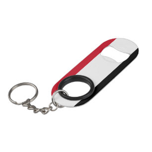 Yemen Flag Keychain Bottle Opener