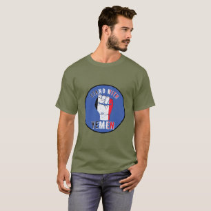Yemen Flag Liberation Fist, Anti-War Protest T-Shirt