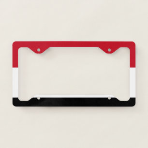 Yemen flag license plate frame