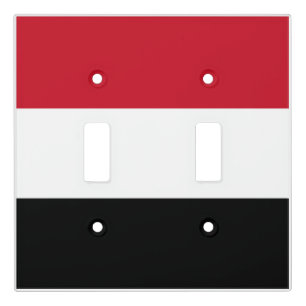 Yemen flag light switch cover