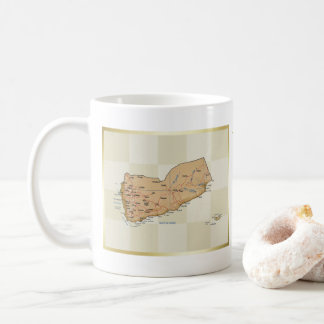 Yemen Flag + Map Mug