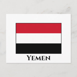 Yemen Flag Postcard