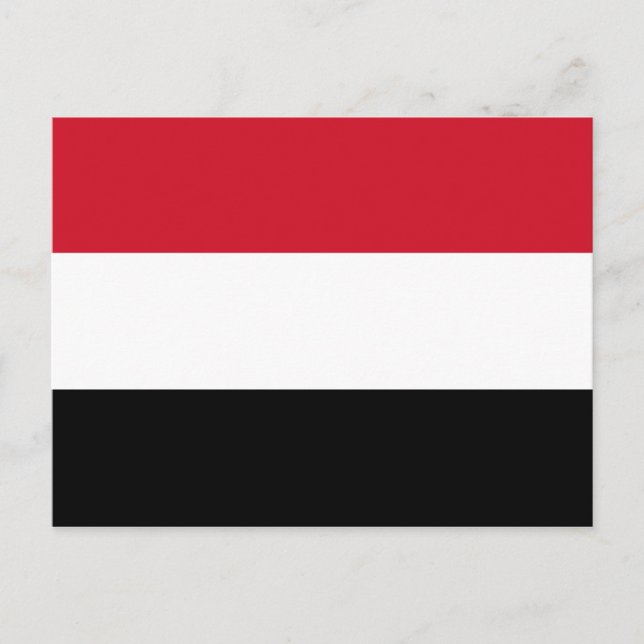 Yemen Flag Postcard (Front)