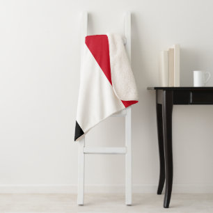 Yemen Flag Sherpa Blanket