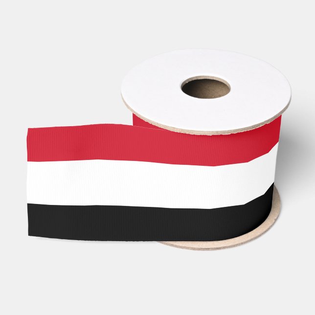 Yemen Flag & Yemen travel, holiday/sports Grosgrain Ribbon (Spool)