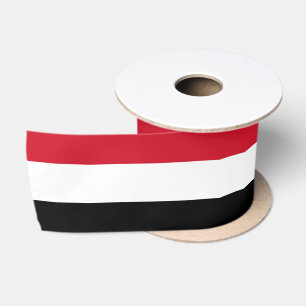 Yemen Flag & Yemen travel, holiday/sports Satin Ribbon