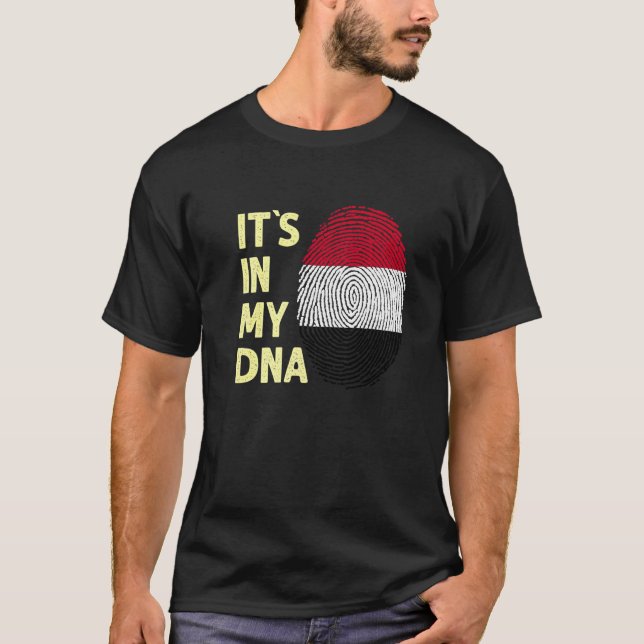 Yemen In My Dna Yemeni Flag Team Yemen  1 T-Shirt (Front)
