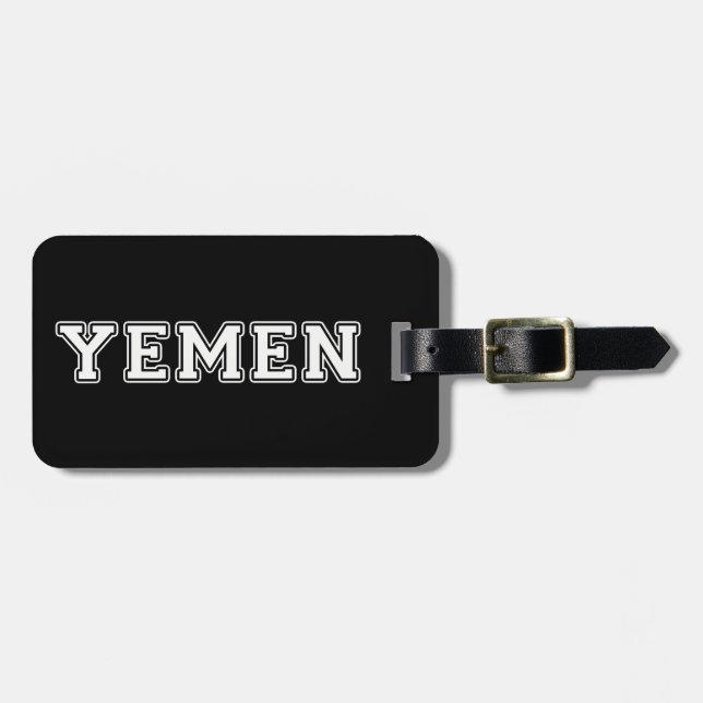 Yemen Luggage Tag (Front Horizontal)