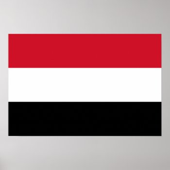 Yemen National Flag Poster by abbeyz71 at Zazzle