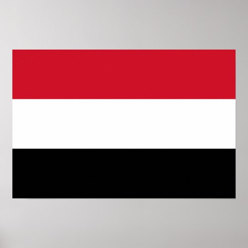 Yemen National Flag Poster