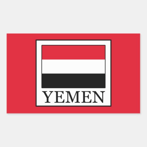 Yemen Rectangular Sticker