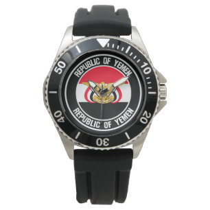 Yemen Round Emblem Watch