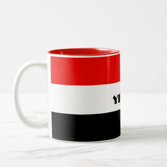 YEMEN Special Tourist Gift Classic Customizable Two-Tone Coffee Mug (Left)