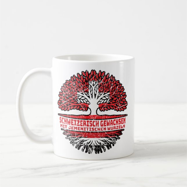 Yemen Ymenitisch Swiss Baum Root Coffee Mug (Left)