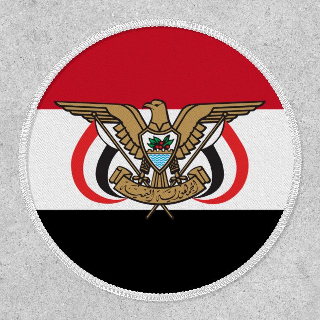 Yemeni Flag & Emblem, Flag of Yemen Patch (Front)