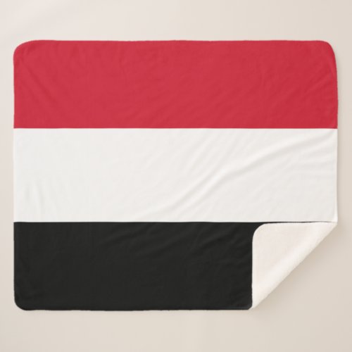 Yemeni Flag Sherpa Blanket