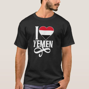 Yemeni pride I love Yemen flag t shirt