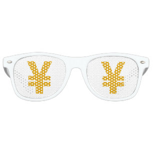 Yen sign retro sunglasses