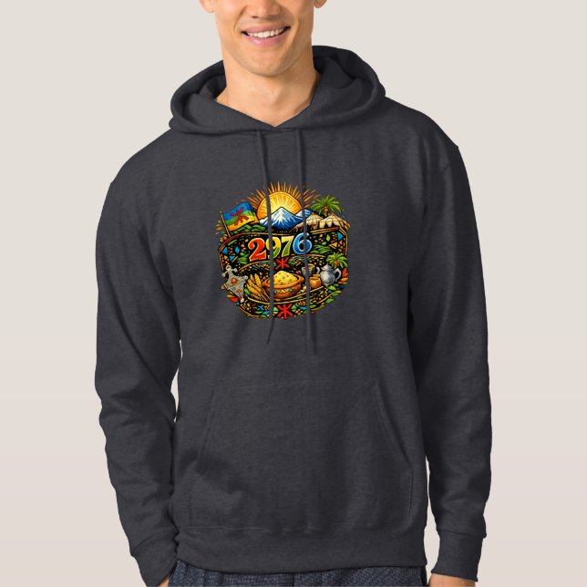 Yennayer Amazigh 2976 – Amazigh New Year Logo  Hoodie (Front)