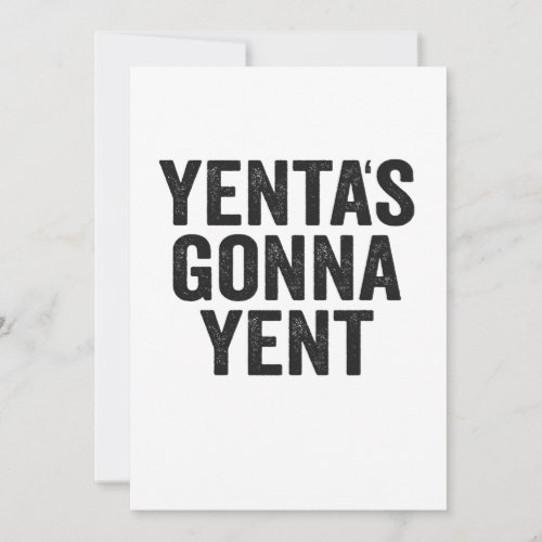 Yentas Gonna Yent Funny Jewish Hanukkah Holiday Thank You Card