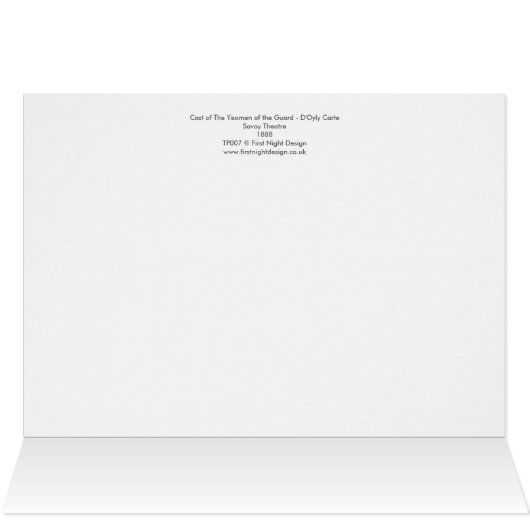 Yeomen of the Guard Cast (Inside Horizontal (Top))