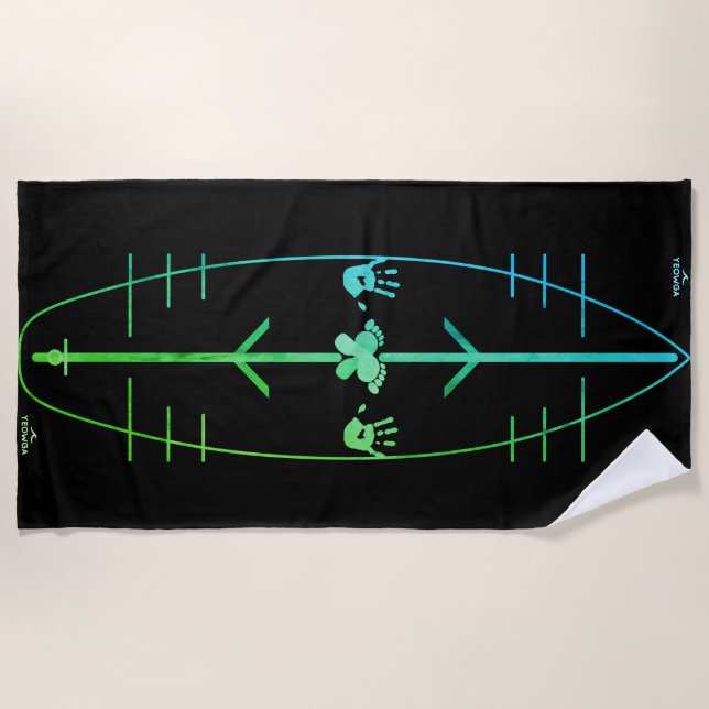 YEOWGA pop-up Beach Towel (Front)