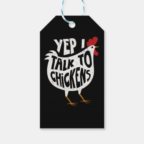 Yep I Talk To Chickens Shirt  Cute Chicken Buffs T Gift Tags