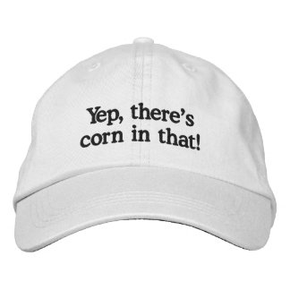 Yep, There's Corn In That Funny Corn Allergy Embroidered Baseball Cap