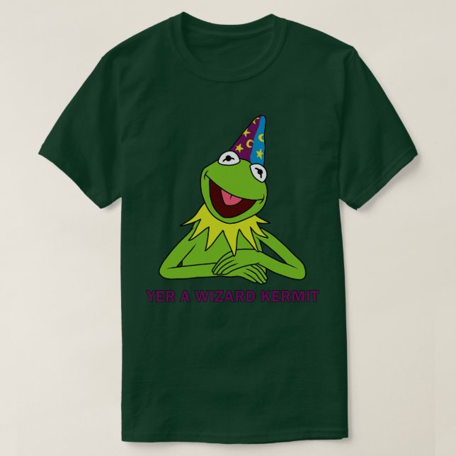 Yer A Wizard Kermit 2 T-Shirt (Design Front)