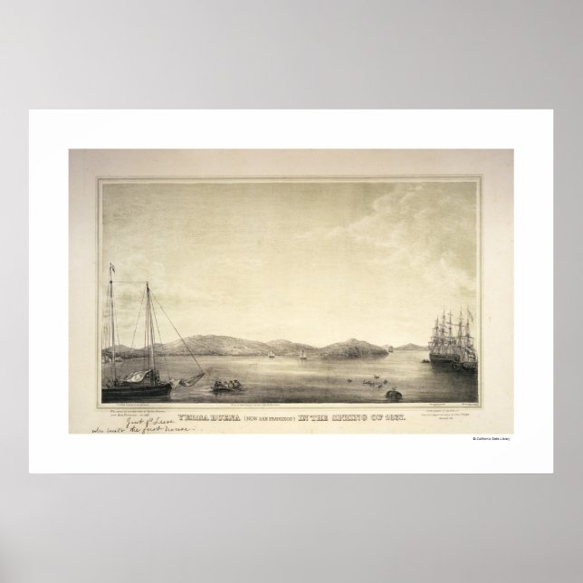 Yerba Buena (now San Francisco) Spring 1837 Poster (Front)