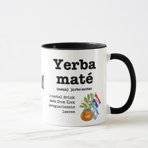 YERBA MATE Definition Monogram Mug