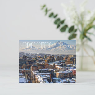 Yerevan Armenia Mountains Postcard