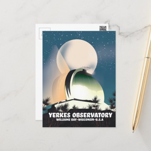 Yerkes Observatory Williams Bay Wisconsin USA Postcard