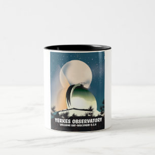 Yerkes Observatory Williams Bay, Wisconsin, U.S.A, Two-Tone Coffee Mug