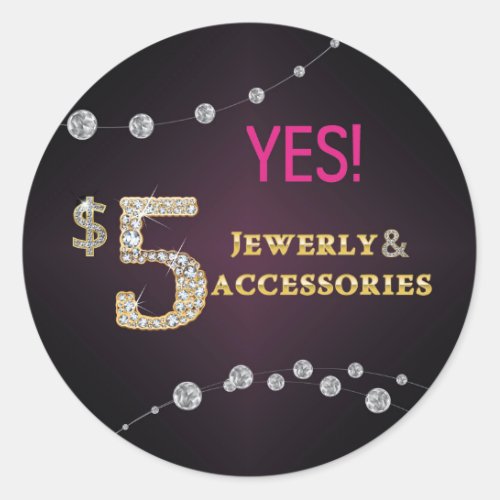 Yes 5 Jewelry and Accessories Stickers