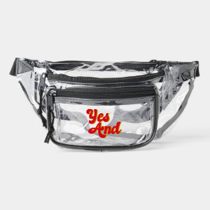 Yes And Improv Comedy Club Comedian Clear Fanny Pack