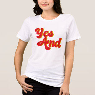 Yes And Improv Comedy Club Comedian Women's Tri-Blend Shirt