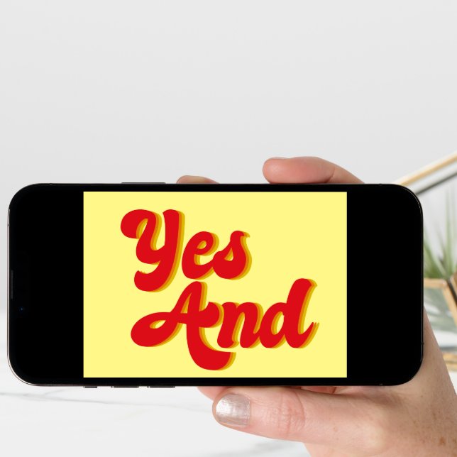 Yes And Improv Comedy Troupe Card (Front Digital)