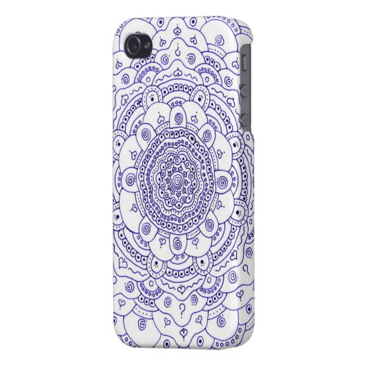 YES!!!   Awesome Mandala on iphone 4 Case! iPhone Case (Back Left)