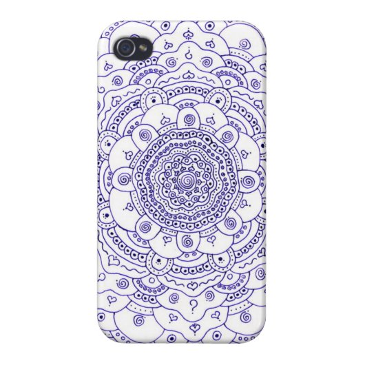 YES!!!   Awesome Mandala on iphone 4 Case! iPhone Case (Back)