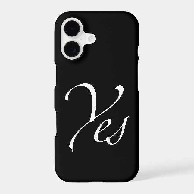 Yes Case-Mate iPhone Case (Back)