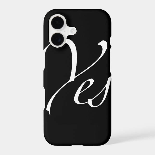 Yes Case-Mate iPhone Case (Back)